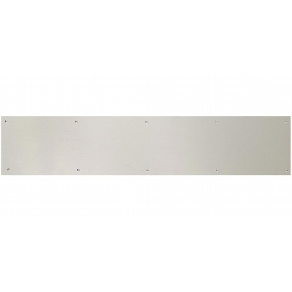 Brass Accents 8 in. x 34 in. Kick Plate Satin Nickel-Aluminum Screw Mount A09-P0834-670 - main